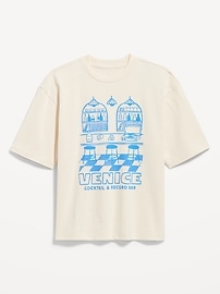 Image number 1 showing, Heavyweight Cropped Graphic T-Shirt
