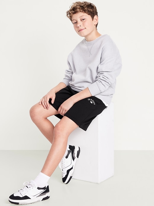 Image number 3 showing, Below Knee Fleece Jogger Shorts for Boys