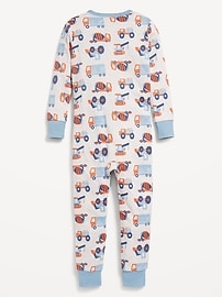 Image number 2 showing, Unisex Snug-Fit 2-Way-Zip Pajama One-Piece for Toddler & Baby