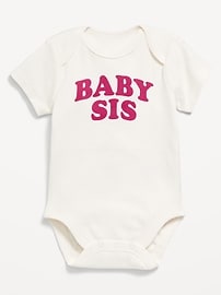 Image number 1 showing, Short-Sleeve Graphic Bodysuit for Baby