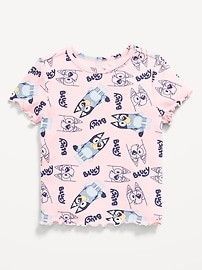 Image number 1 showing, Bluey™ Ribbed Graphic T-Shirt for Toddler Girls