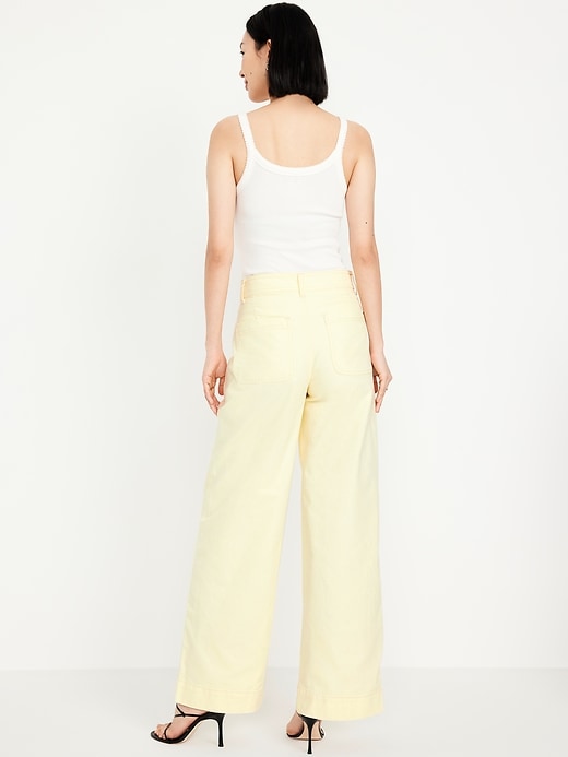 Extra High-Waisted Mariner Wide-Leg Pants