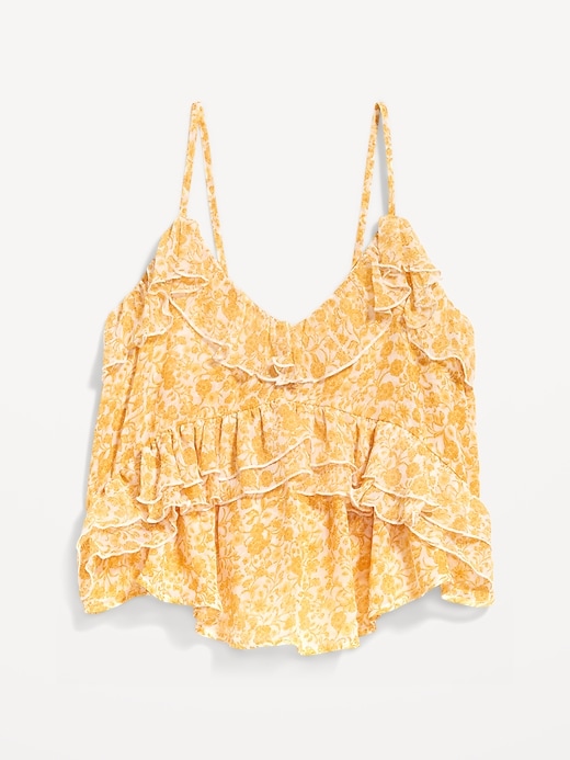 Image number 9 showing, Strappy Ruffled Chiffon Top