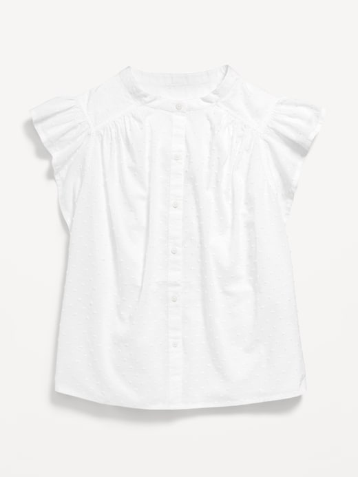 Image number 7 showing, Button-Down Swiss Dot Top