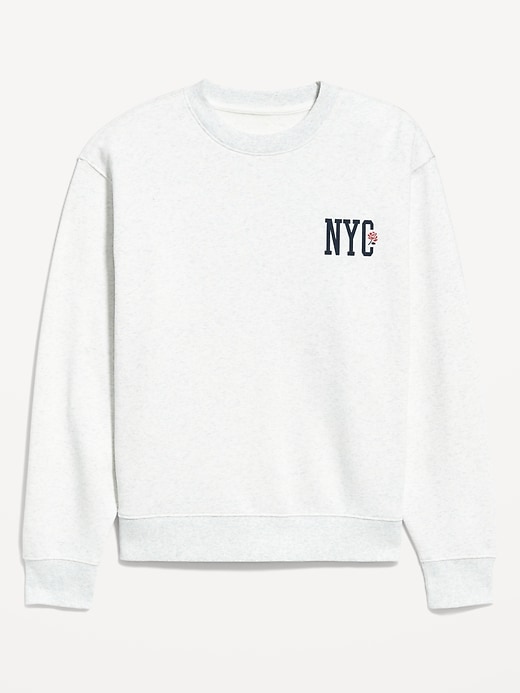 Image number 4 showing, Loose Graphic Rotation Crew-Neck Sweatshirt