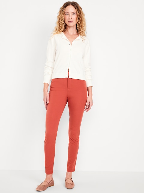 High-Waisted Pixie Skinny Ankle Pants - Ginger Spice