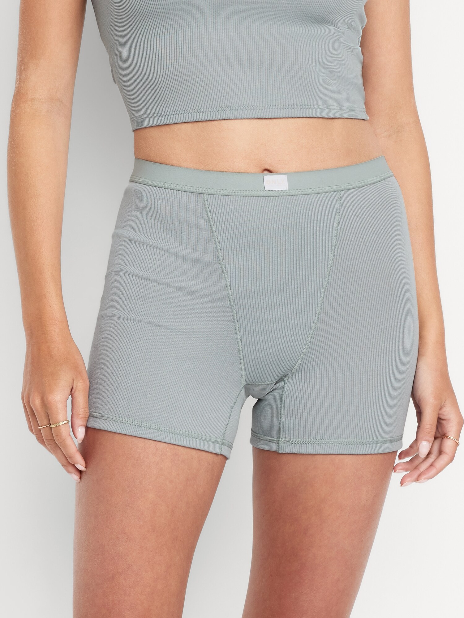 thumbnail image 2 of Women's Boxer Briefs Cotton High Waisted - 5 Inch Inseam Boy Shorts Underwear Comfort Fit 2 of 9
