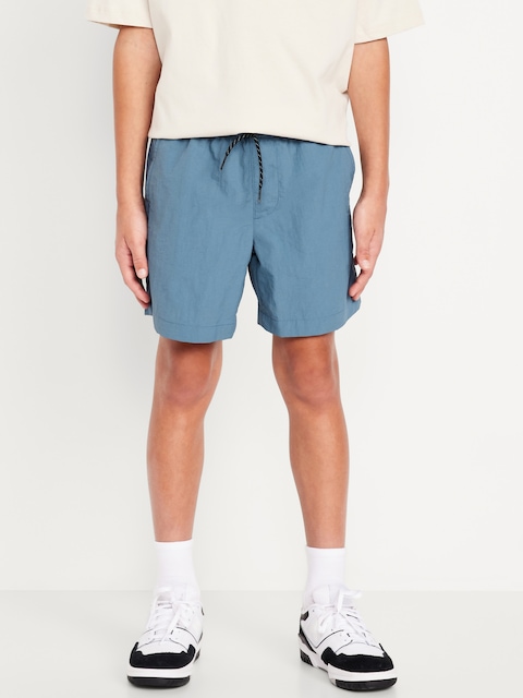 Above Knee Tech Shorts for Boys - Wintry Waters