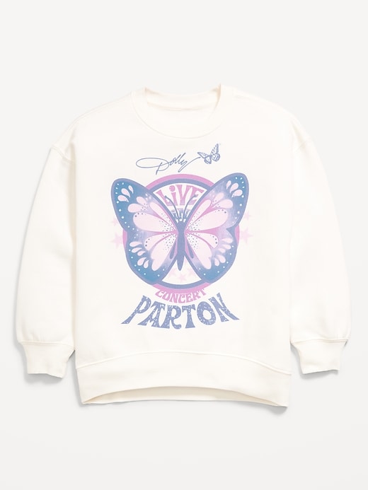 Image number 3 showing, Dolly Parton™ Oversized Graphic Sweatshirt for Girls
