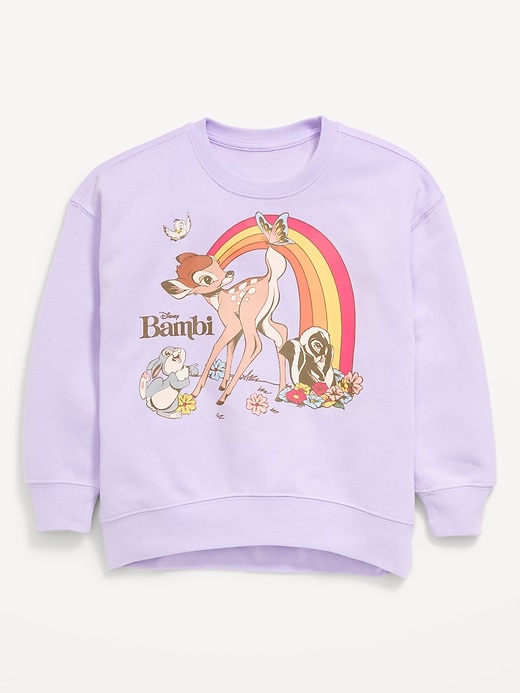 Image number 3 showing, Disney© Bambi Oversized Graphic Sweatshirt for Girls