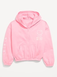 Image number 2 showing, Hello Kitty® Zip-Front Graphic Hoodie for Girls