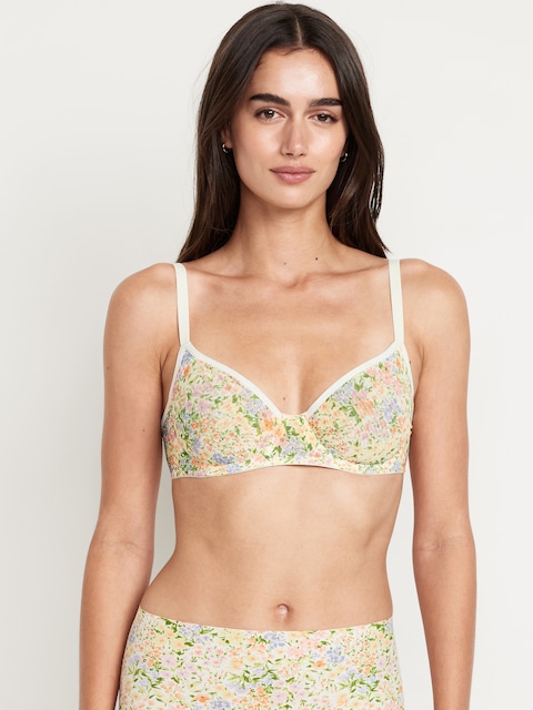 Mesh Balconette Bra - Ditsy Floral