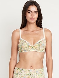 Image number 1 showing, Mesh Balconette Bra