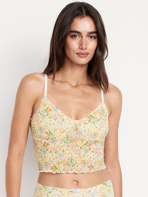 Mesh Cami Lounge Top - Ditsy Floral