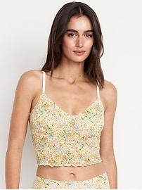Image number 1 showing, Mesh Cami Lounge Top