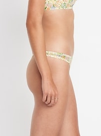 Image number 2 showing, Low-Rise Mesh Thong Underwear