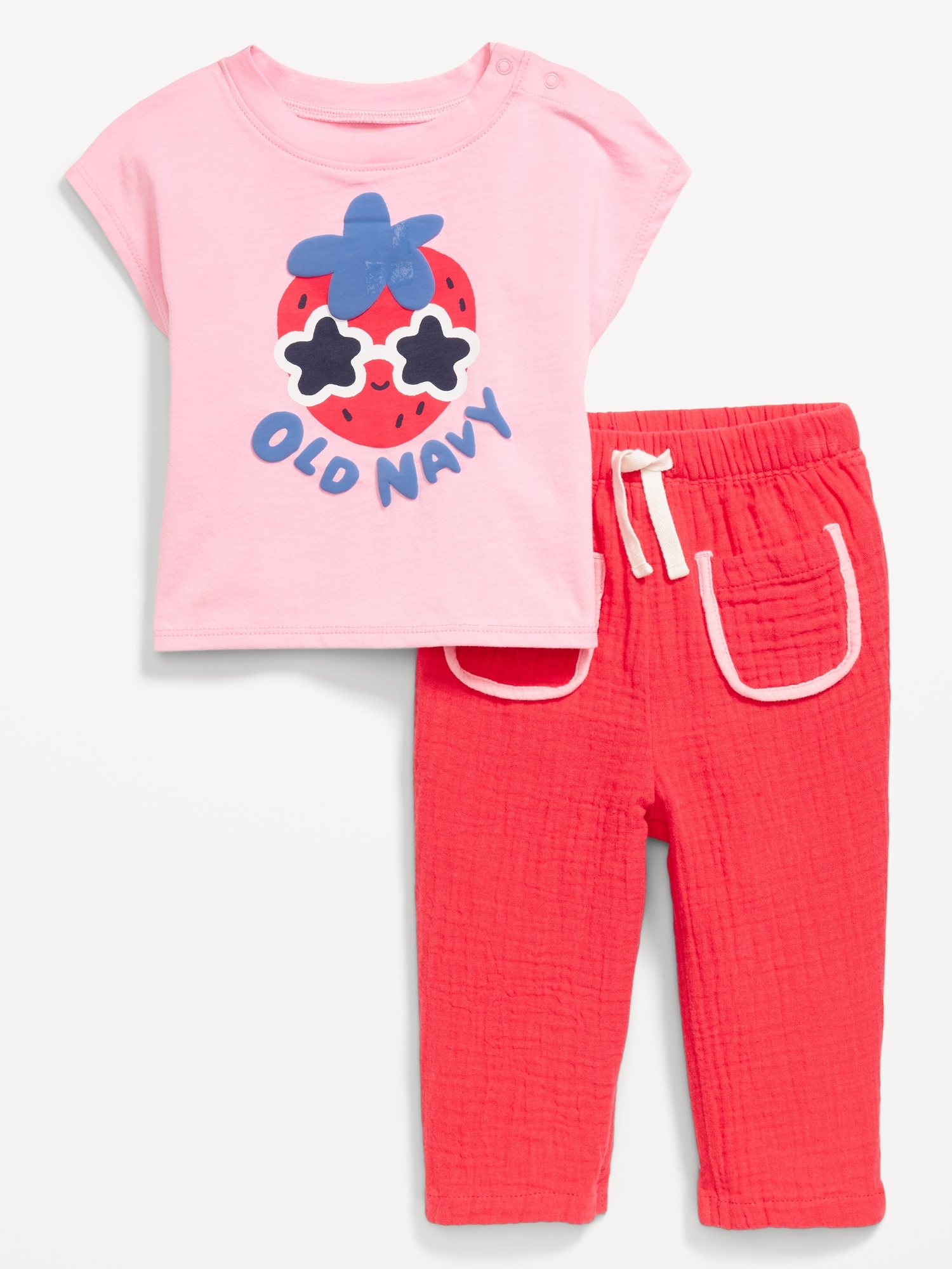 Printed Sweatshirt and Pants Set for Baby