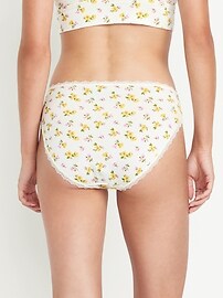 Image number 2 showing, High-Waisted Lace-Trim Bikini Underwear