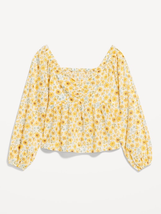 Image number 9 showing, Long-Sleeve Floral Top