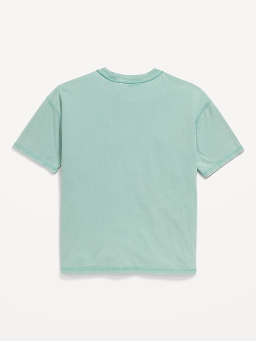 Image number 3 showing, Oversized Washed Short-Sleeve T-Shirt for Boys