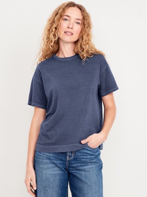 Vintage Crew-Neck T-Shirt - Volcanic Glass
