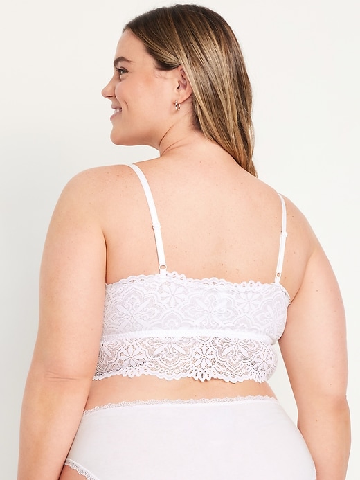 Image number 8 showing, Lace Longline Bralette