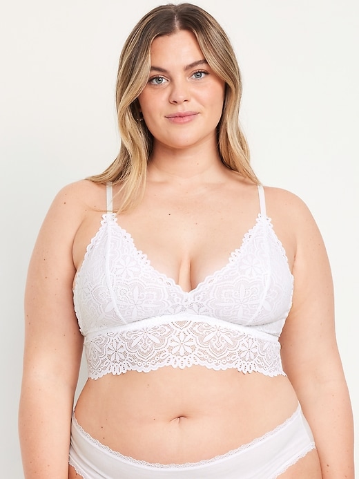 Image number 7 showing, Lace Longline Bralette
