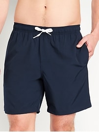 Image number 1 showing, Solid Swim Trunks -- 7-inch inseam