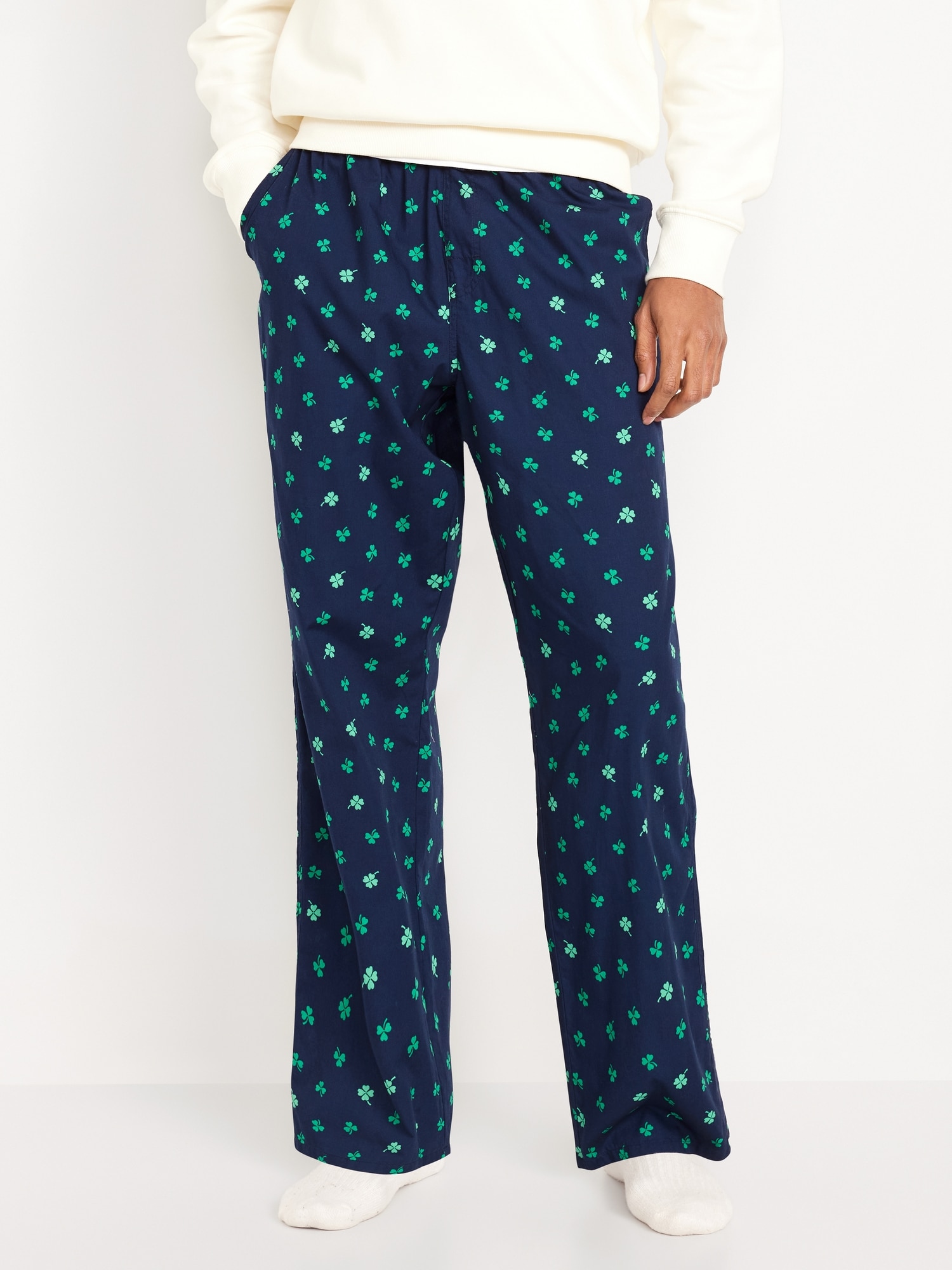 Poplin Pajama Pants for Men