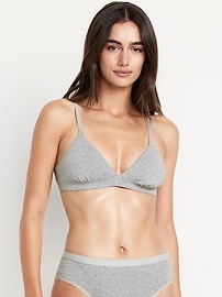 Image number 1 showing, Everyday Cotton Triangle Bralette