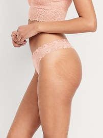Image number 2 showing, Lace Thong Underwear