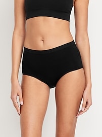 Image number 2 showing, High-Waisted Everyday Brief Cotton Underwear 6-Pack