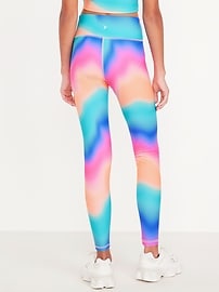 Image number 2 showing, High-Waisted PowerSoft 7/8-Length Performance Leggings for Girls