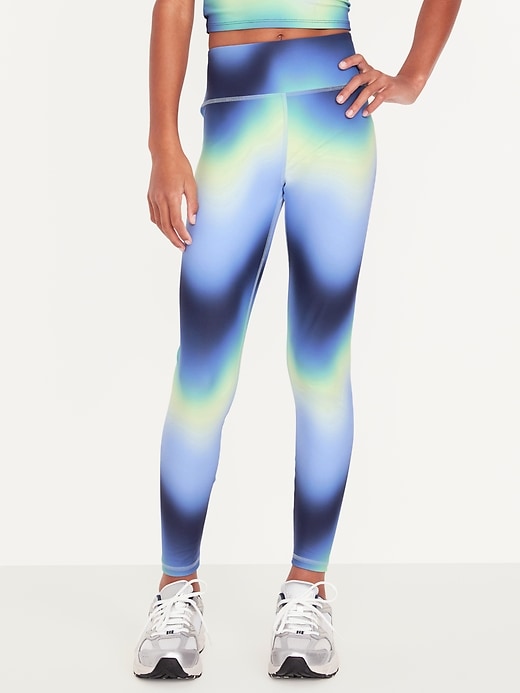 Image number 3 showing, High-Waisted PowerSoft 7/8-Length Performance Leggings for Girls