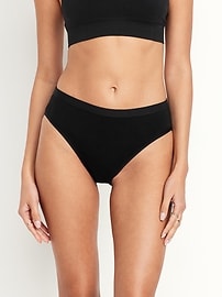 Image number 2 showing, High-Waisted Everyday Cotton Underwear 6-Pack