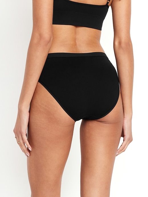 Image number 3 showing, High-Waisted Everyday Cotton Underwear 6-Pack