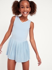 Image number 1 showing, PowerSoft Micro-Pleated Athletic Dress for Girls