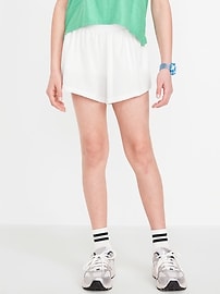 Image number 1 showing, High-Waisted StretchTech Performance Shorts for Girls