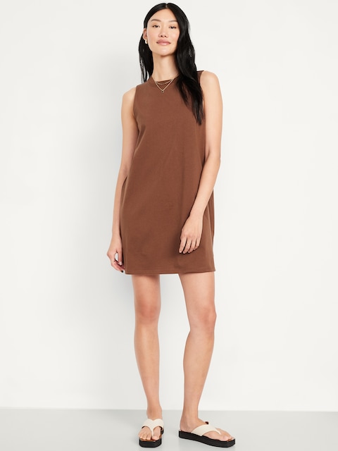 Vintage Sleeveless Mini T-Shirt Dress