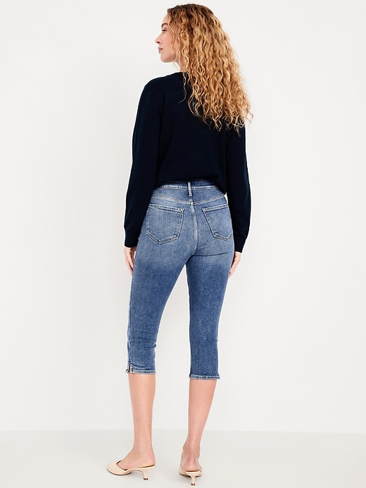 Image number 3 showing, High-Waisted Rockstar Slim Capri Jeans