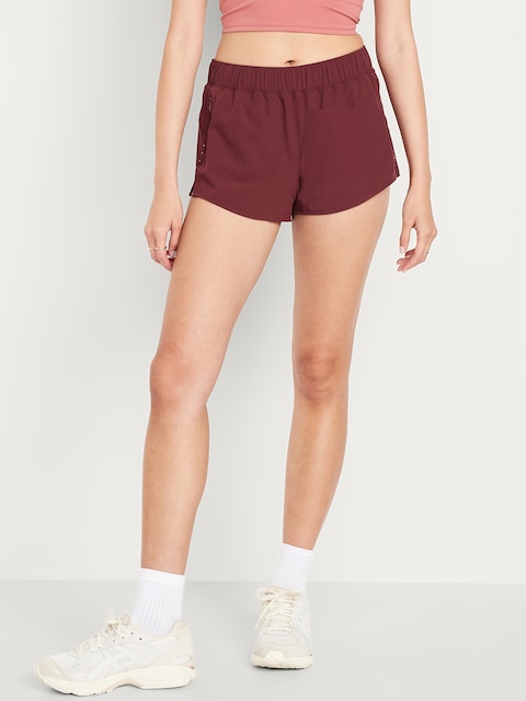 Mid-Rise StretchTech Run Shorts -- 3-inch inseam - Royal Velvet