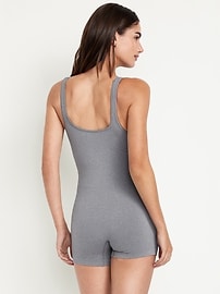 Image number 2 showing, Seamless Ribbed Short Bodysuit