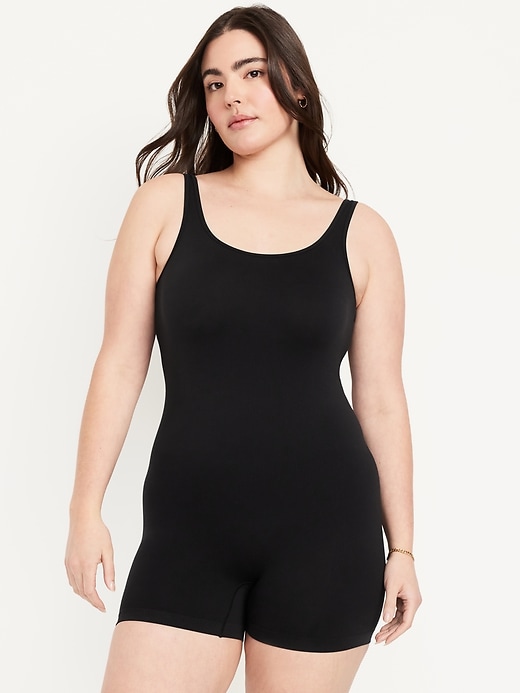 Image number 3 showing, Seamless Ribbed Short Bodysuit