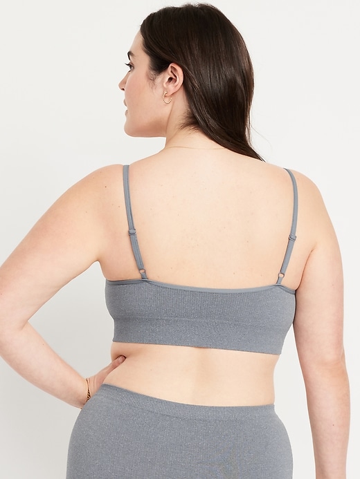 Image number 6 showing, Seamless Ribbed Longline Bra
