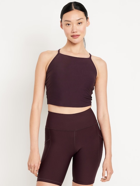 Light Support StudioSmooth Longline Sports Bra - Boxwood