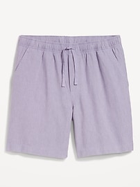Image number 3 showing, Linen-Blend Jogger Shorts -- 7-inch inseam