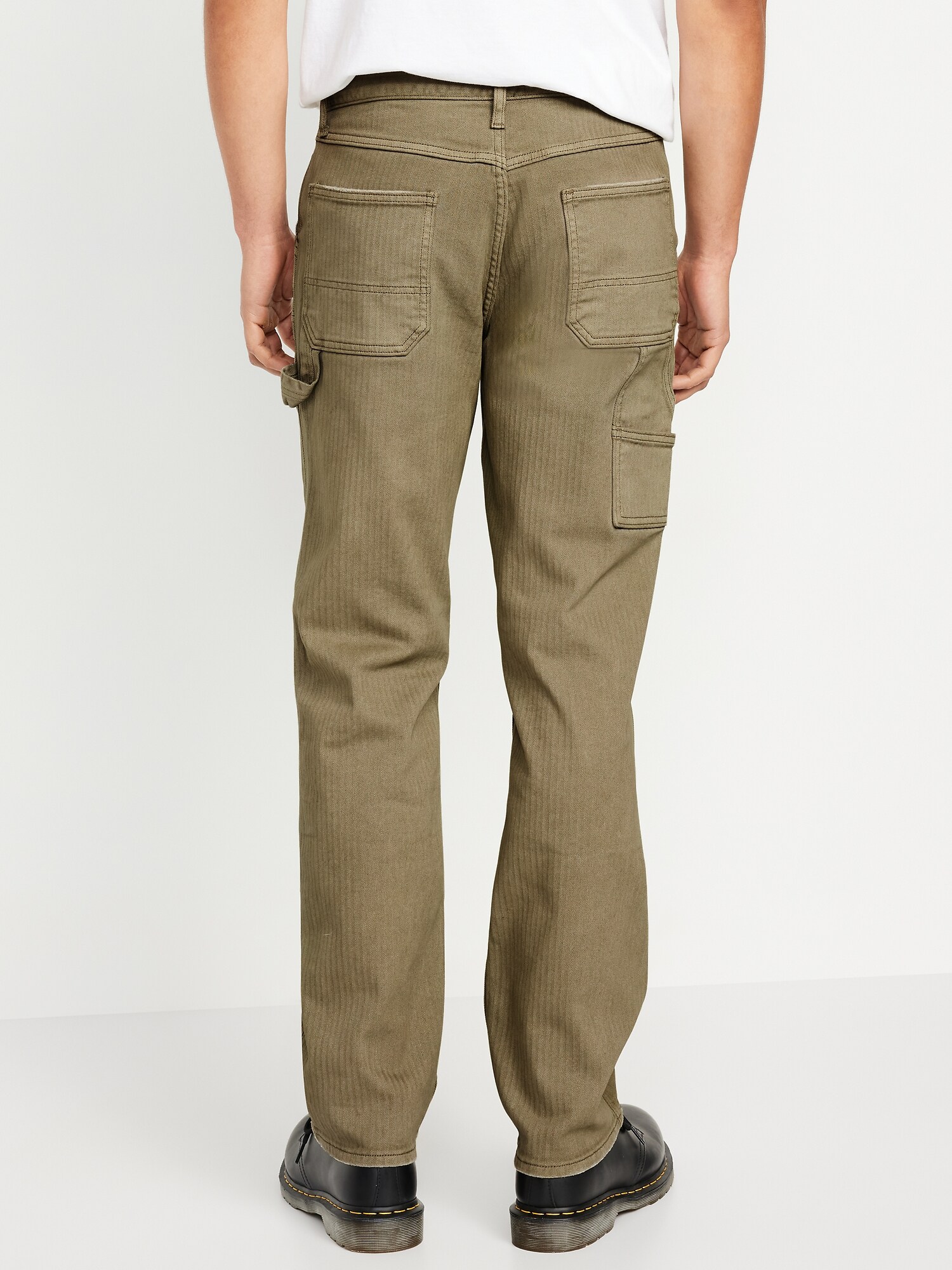 Мужские джинсы Old Navy 90's Straight Built-In Flex, цвет: Армейский зелёный — фото 2