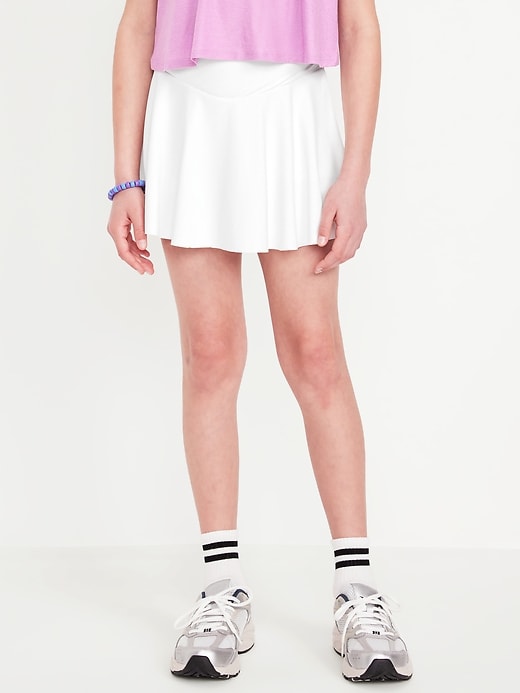 Image number 3 showing, High-Waisted Crossover PowerSoft Skort for Girls