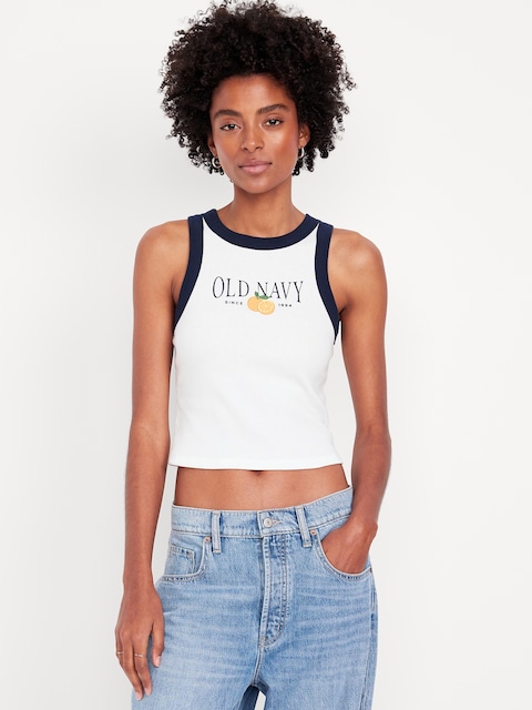 Snug Ringer Logo Tank - Logo Oranges