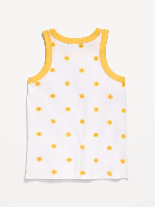 Image number 3 showing, Fitted Ribbed Tank Top for Girls